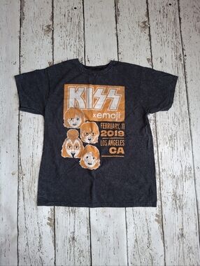Kiss Black & Orange Graphic Tee